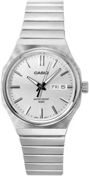 Casio Standard Analog Silver Dial Quartz Dress Men's Watch MTP-E735D-7AV Casio Standard Analog Silver Dial Quartz Dress Men's Watch MTP-E735D-7AV
