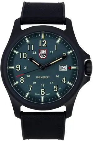 Luminox Atacama Field Rubber Strap Green Dial Quartz XL.1977 100M Men's Watch