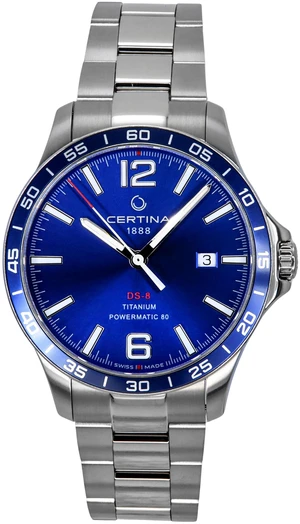 Certina DS-8 Blue Dial Automatic Casual 100M Men's Watch C033.807.44.047.00 Certina DS-8 Blue Dial Automatic Casual 100M Men's Watch C033.807.44.047.00