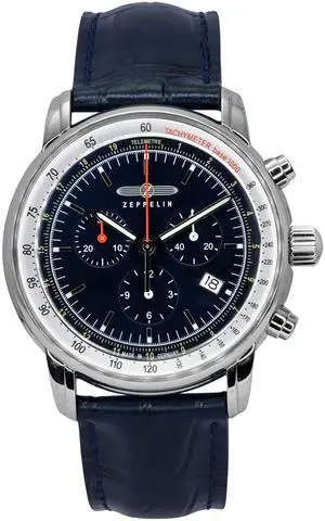 Zeppelin LZ 14 Marine Chronograph Blue Dial Quartz Men's Watch 88883