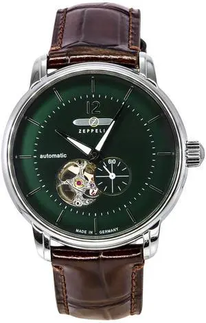 Zeppelin LZ 120 Green Dial Automatic Dress Men's Watch 81664