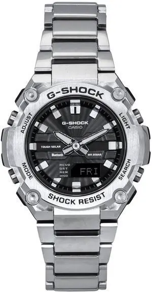 Casio G-Shock G-Steel Black Dial Sports Solar 200M Men's Watch GST-B600D-1A