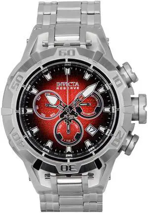 Invicta Reserve Chronograph Red and Black Dial Quartz 100M Men's Watch 47849