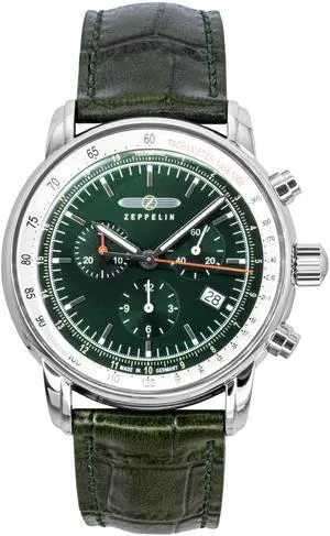 Zeppelin LZ 14 Marine Chronograph Green Dial Quartz Men's Watch 88884 Zeppelin LZ 14 Marine Chronograph Green Dial Quartz Men's Watch 88884