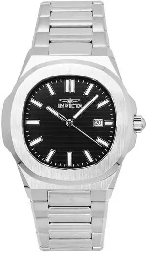 Invicta Speedway Stainless Steel Black Dial Quartz 48319 Men's Watch