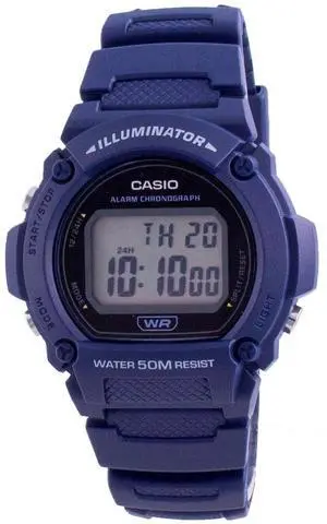 Casio Youth Illuminator Digital W-219H-2A W-219H-2 Men's Watch