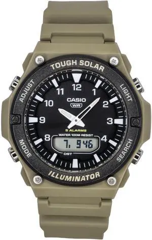 Casio Standard Black Dial Solar Sports 100M Men's Watch AQ-S820W-5AV