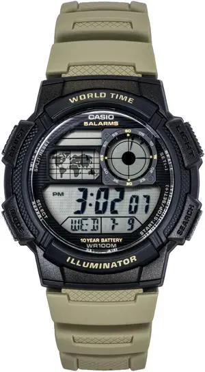 Casio Standard Digital Resin Strap Quartz AE-1000W-5AV 100M Men's Watch