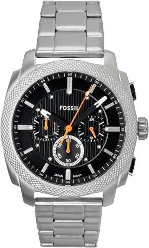 Fossil Machine Chronograph Stainless Steel Black Dial Quartz FS6095 Men's Watch