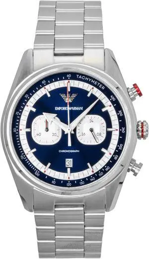 Emporio Armani Racer Chronograph Blue Dial Quartz Men's Watch AR11676