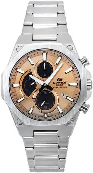 Casio Edifice Chronograph Copper Dial Solar 100M Men's Watch EFS-S570D-5A Casio Edifice Chronograph Copper Dial Solar 100M Men's Watch EFS-S570D-5A