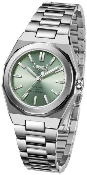 Arbutus SoHo Stainless Steel Green Dial Automatic AR2401SGS Women's Watch
