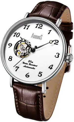 Arbutus Broadway White Dial Automatic Dress Unisex Watch AR1805SWF