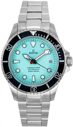 Ratio FreeDiver Ice Blue Dial Automatic Diver's 200M Men's Watch RTF042 Ratio FreeDiver Ice Blue Dial Automatic Diver's 200M Men's Watch RTF042