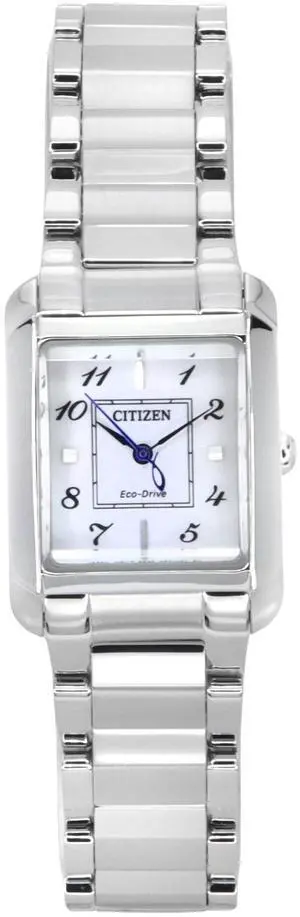 Citizen L Eco-Drive Stainless Steel Mother of Pearl Dial EW5600-87D Ladies Watch