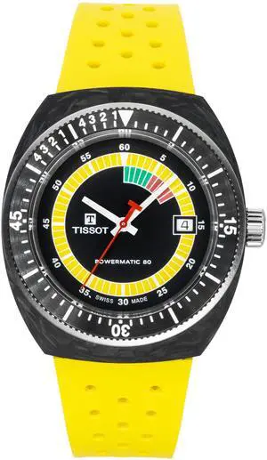 Tissot Sideral S Black Dial Automatic Diver's Men's Watch T145.407.97.057.00