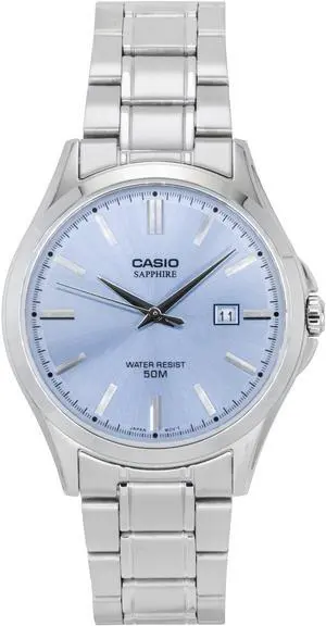 Casio Standard Analog Light Blue Dial Quartz Casual Men's Watch MTS-115D-2A2V