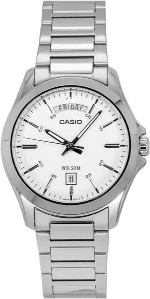 Casio Standard Analog White Dial Quartz Casual Men's Watch MTP-1370D-7A3V