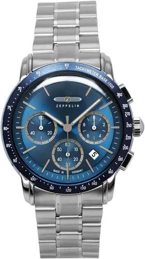 Zeppelin New York Chronograph Blue Dial Quartz Men's Watch 8878MB3