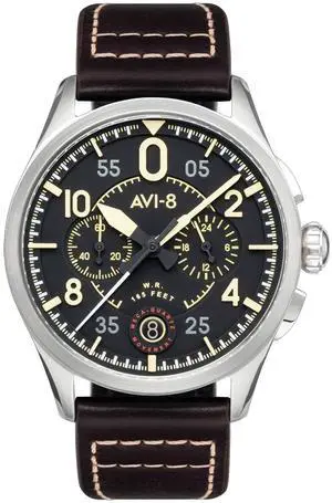 AVI-8 Spitfire Lock Midnight Oak Chronograph Quartz AV-4089-01 Men's Watch
