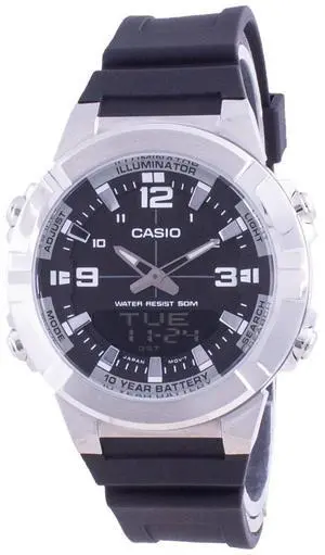 Casio Analog Digital World Time Resin Strap AMW-870-1A AMW870-1 Men's Watch