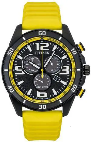 Citizen Brycen Chronograph Silicone Strap Black Dial Eco-Drive AT2585-08E 100M Men's Watch Citizen Brycen Chronograph Silicone Strap Black Dial Eco-Drive AT2585-08E 100M Men's Watch