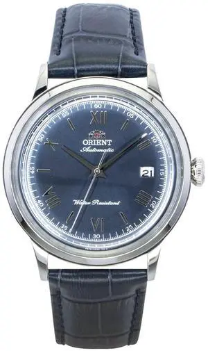 Orient Bambino Classic Leather Strap Navy Blue Dial Automatic RA-AC0024L Men's Watch Orient Bambino Classic Leather Strap Navy Blue Dial Automatic RA-AC0024L Men's Watch