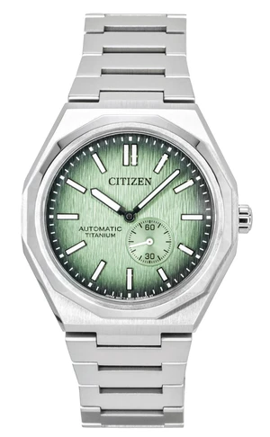 Citizen Zenshin 60 Super Titanium Green Dial Automatic NK5020-58X 100M Men's Watch Citizen Zenshin 60 Super Titanium Green Dial Automatic NK5020-58X 100M Men's Watch