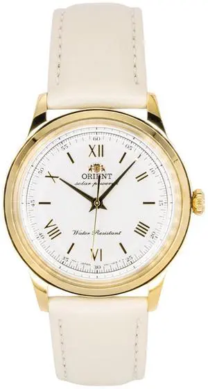 Orient Bambino Leather Strap White Dial Solar RA-WK0001S Men's Watch Orient Bambino Leather Strap White Dial Solar RA-WK0001S Men's Watch