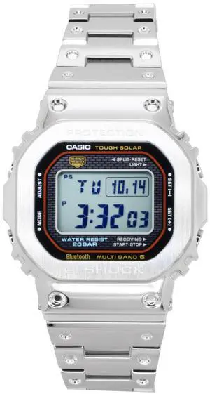 Casio G-Shock Full Metal Digital Smartphone Link Stainless Steel Solar GMW-B5000D-1C 200M Men's Watch