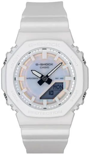 Casio G-Shock Analog Digital Resin Strap Polarized White Dial Quartz GMA-P2100PC-7A 200M Women's Watch