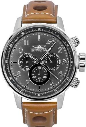 Invicta S1 Rally Zager Exclusive Chronograph Leather Strap Quartz 90102 100M Men's Watch Invicta S1 Rally Zager Exclusive Chronograph Leather Strap Quartz 90102 100M Men's Watch