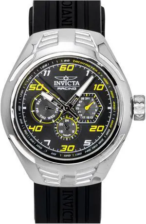 Invicta Racing Silicone Strap Black Dial Quartz 47724 Men's Watch Invicta Racing Silicone Strap Black Dial Quartz 47724 Men's Watch