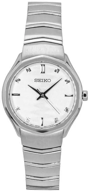 Seiko Conceptual Stainless Steel White Dial Quartz SUR615P1 Women's Watch Seiko Conceptual Stainless Steel White Dial Quartz SUR615P1 Women's Watch