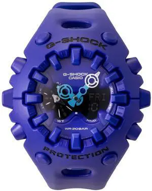 Casio G-Shock Analog Digital Resin Strap Blue Dial Quartz GA-V01-2A 200M Men's Watch