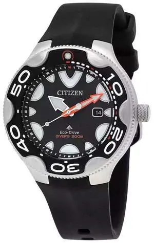 Citizen Promaster Dive Polyurethane Strap Black Dial Eco-Drive BN0230-04E 200M Men's Watch