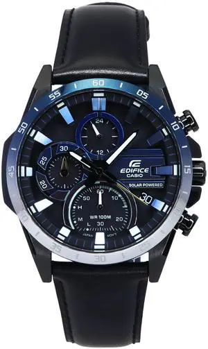 Casio Edifice Nighttime Drive Series Analog Chronograph Black Dial Solar EQS-940NL-1A 100M Men's Watch Casio Edifice Nighttime Drive Series Analog Chronograph Black Dial Solar EQS-940NL-1A 100M Men's Watch