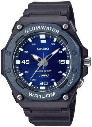 Casio Standard Analog Resin Strap Blue Dial Quartz MW-620H-2AV 100M Men's Watch