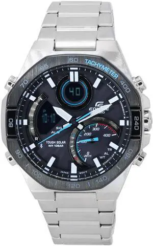 Casio Edifice Mobile Link Analog Digital Grey Dial Solar ECB-950DB-1A 100M Men's Watch Casio Edifice Mobile Link Analog Digital Grey Dial Solar ECB-950DB-1A 100M Men's Watch