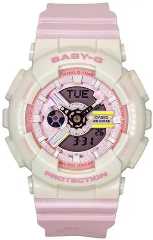 Casio Baby-G Analog Digital Resin Strap Pink Dial Quartz BA-110PD-4A 100M Women's Watch Casio Baby-G Analog Digital Resin Strap Pink Dial Quartz BA-110PD-4A 100M Women's Watch