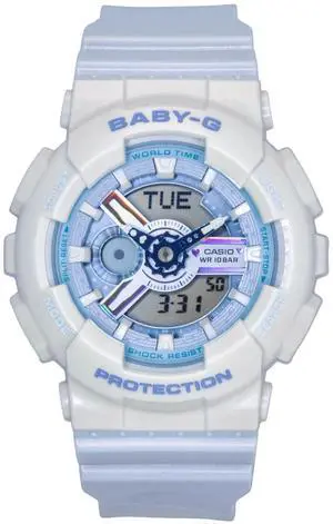 Casio Baby-G Analog Digital Resin Strap Blue Dial Quartz BA-110PD-2A 100M Women's Watch Casio Baby-G Analog Digital Resin Strap Blue Dial Quartz BA-110PD-2A 100M Women's Watch