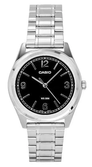 Casio Standard Analog Stainless Steel Black Dial Quartz MTP-B210D-1AV Men's Watch Casio Standard Analog Stainless Steel Black Dial Quartz MTP-B210D-1AV Men's Watch