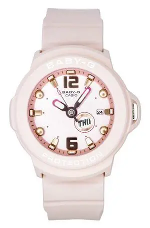 Casio Baby-G Plus Analog Resin Strap Pastel Pink Dial Quartz BGA-15K-4A 100M Women's Watch Casio Baby-G Plus Analog Resin Strap Pastel Pink Dial Quartz BGA-15K-4A 100M Women's Watch