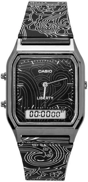 Casio Vintage Liberty Analog Digital Black Dial Quartz AQ-230EBLT-1A Unisex Watch Casio Vintage Liberty Analog Digital Black Dial Quartz AQ-230EBLT-1A Unisex Watch