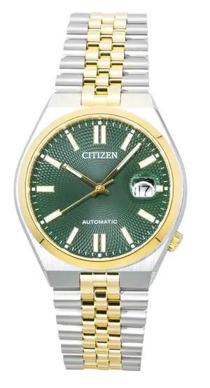 Citizen Tsuyosa 60 Two Tone Stainless Steel Green Dial Automatic NK0024-54X Men's Watch - OEM Citizen Tsuyosa 60 Two Tone Stainless Steel Green Dial Automatic NK0024-54X Men's Watch - OEM