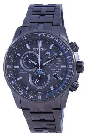 Citizen PCAT Black Dial Radio Controlled Chronograph Atomic Eco-Drive CB5887-55H 200M Men's Watch Citizen PCAT Black Dial Radio Controlled Chronograph Atomic Eco-Drive CB5887-55H 200M Men's Watch