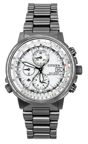 Citizen Promaster Navihawk A-T Chronograph Stainless Steel Silver Dial Eco-Drive Diver's AT8304-57A 200M Men's Watch Citizen Promaster Navihawk A-T Chronograph Stainless Steel Silver Dial Eco-Drive Diver's AT8304-57A 200M Men's Watch