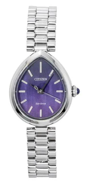 Citizen L Rainell Analog Stainless Steel Purple Dial Eco-Drive EM1200-55X Women's Watch Citizen L Rainell Analog Stainless Steel Purple Dial Eco-Drive EM1200-55X Women's Watch
