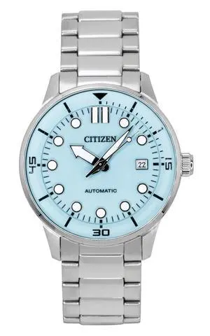Citizen Analog Stainless Steel Turquoise Dial Automatic NJ0191-83M 100M Men's Watch Citizen Analog Stainless Steel Turquoise Dial Automatic NJ0191-83M 100M Men's Watch