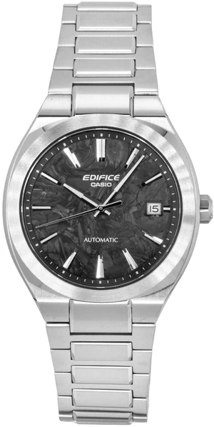 Casio Edifice Analog Stainless Steel Forged Carbon Black Dial Automatic EFK-200CD-1A 100M Men's Watch Casio Edifice Analog Stainless Steel Forged Carbon Black Dial Automatic EFK-200CD-1A 100M Men's Watch